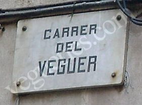 Carrer del Veguer a Barcelona