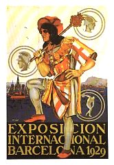 Cartell oficial de l'Exposició Internacional de Barcelona el 1929. Museu Militar de Montjuïc.